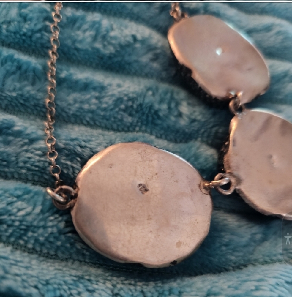 Heavy Sterling 925 Heavy Silver Statement Necklac… - image 2